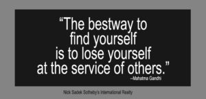 Quote - The bestway to find yourself is to serve - Mahatma Gandhi