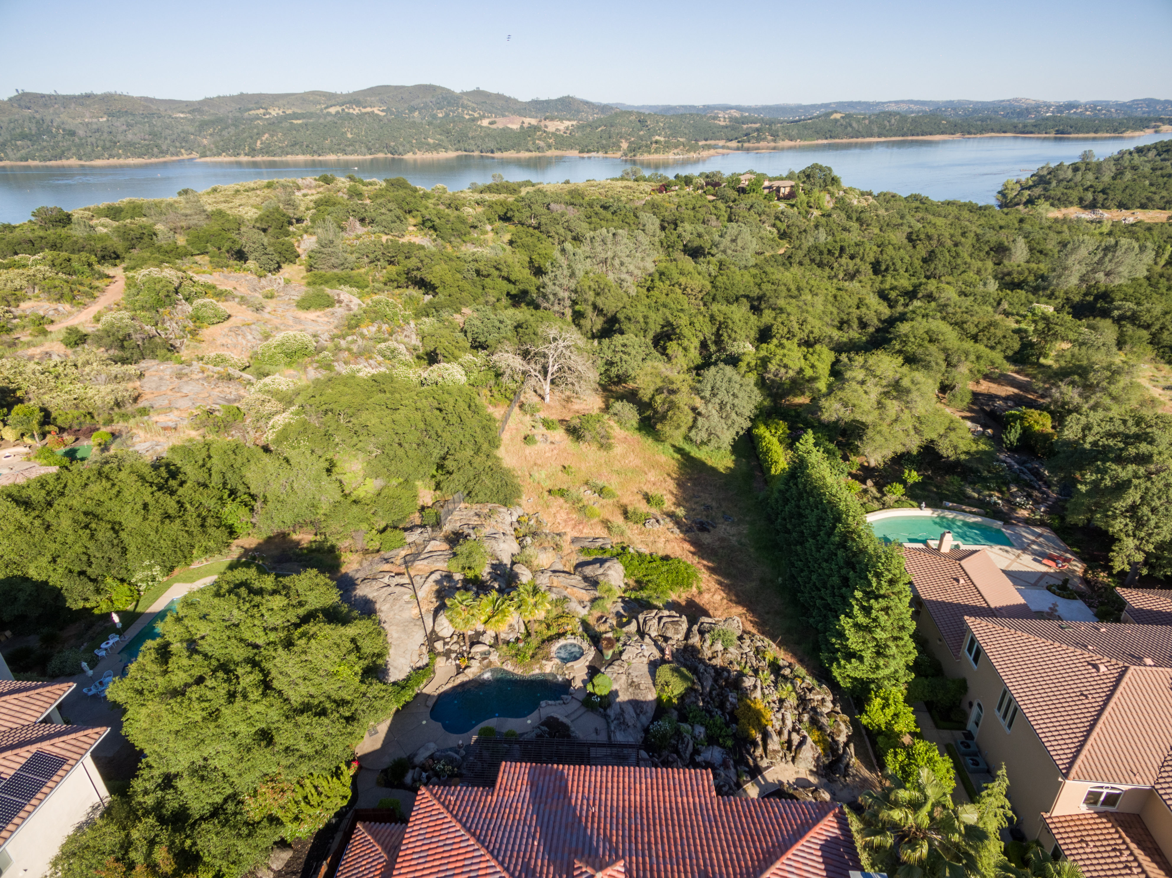 Views of Folsom Lake from Granite Bay Custom Home