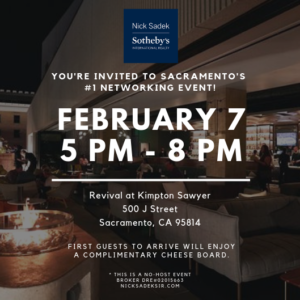 revival at kimpton sawyer networking event