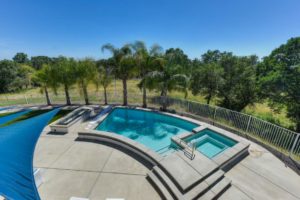 solar heated salt water pool